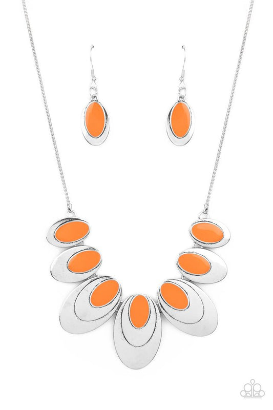 Endless Eclipse - Orange - Paparazzi Necklace Image