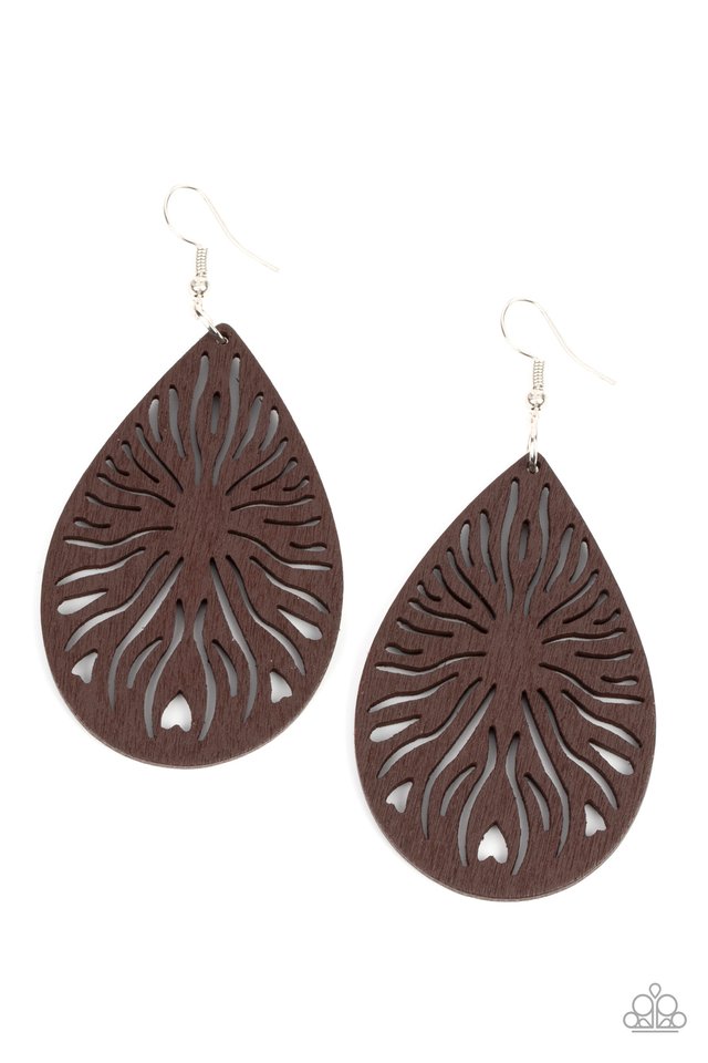 Sunny Incantations - Brown - Paparazzi Earring Image
