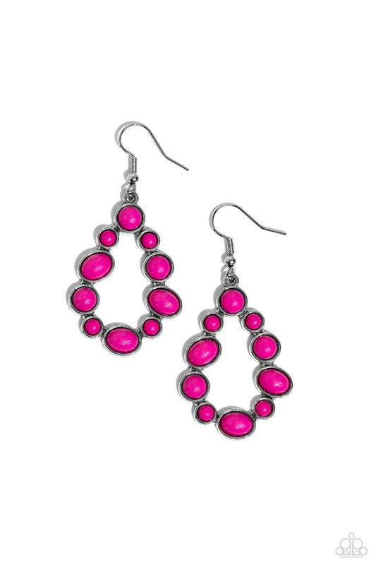 ​POP-ular Party - Pink - Paparazzi Earring Image