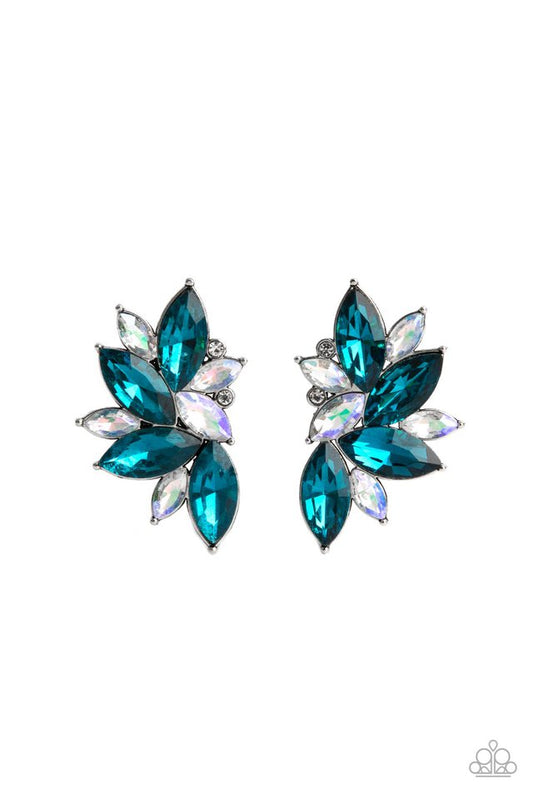 Instant Iridescence - Blue - Paparazzi Earring Image