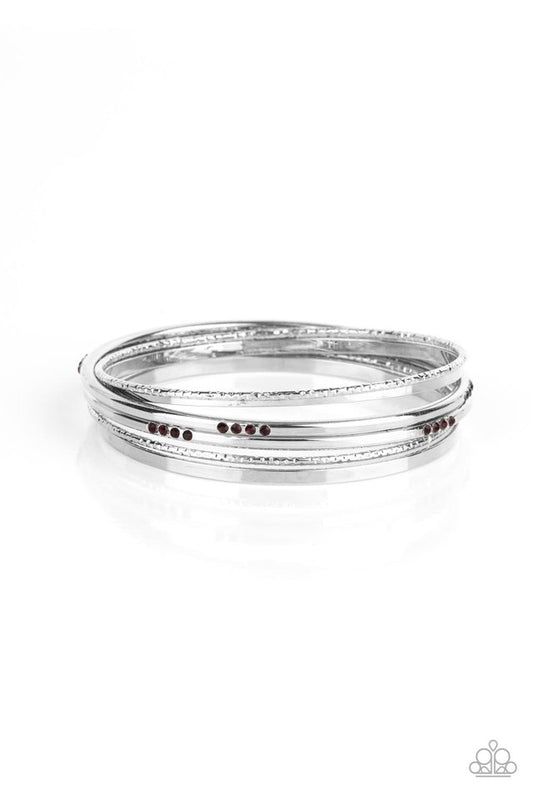 Lock, STACK, and Barrel - Purple - Paparazzi Bracelet Image