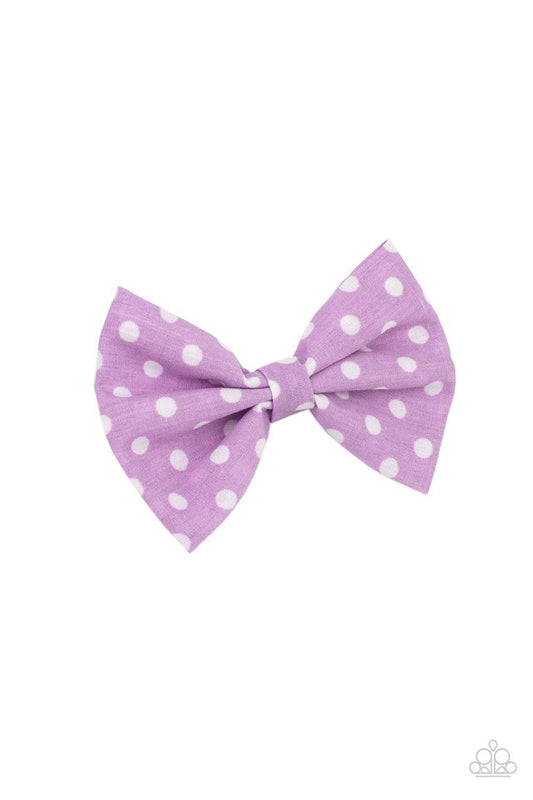 Polka Dot Delight - Purple - Paparazzi Hair Accessories Image