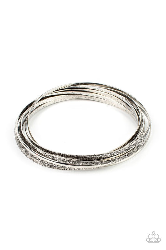Suddenly Synced - Silver - Paparazzi Bracelet Image