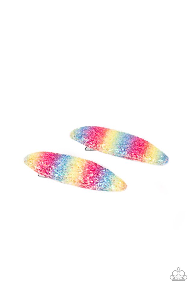 Paparazzi Hair clips- bundle- lots  - Multi-Color Rainbow Pop Summer - multi - Paparazzi hair clip  main image 3