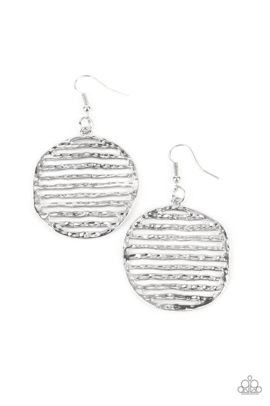 Sunrise Stunner - Silver - Paparazzi Earring Image