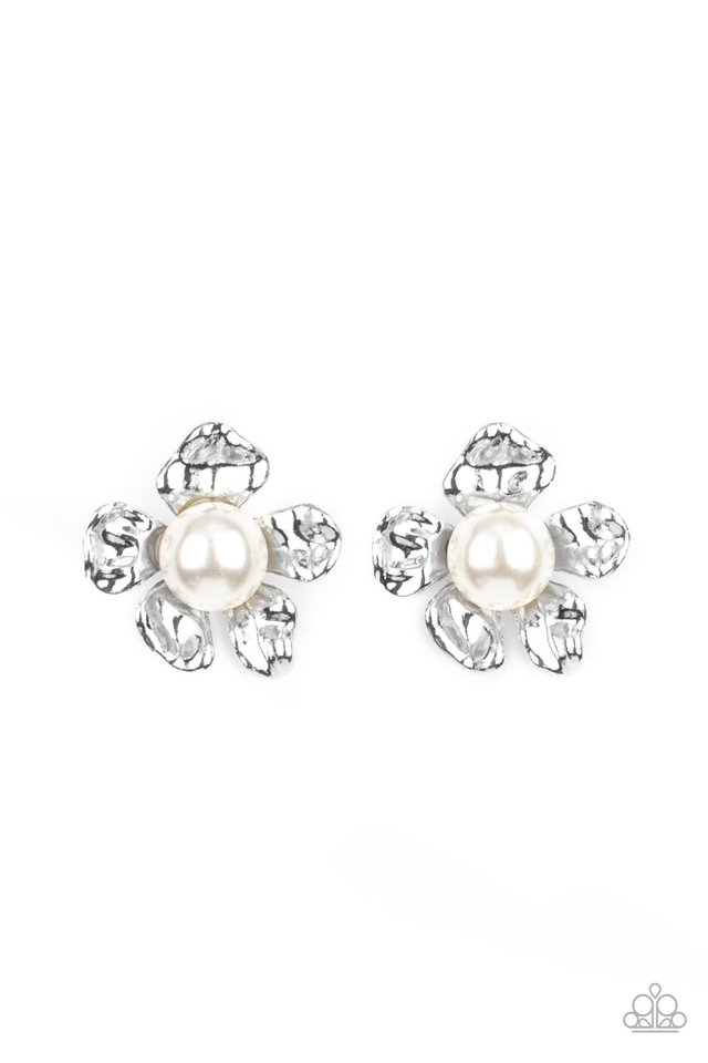 Apple Blossom Pearls - White - Paparazzi Earring Image
