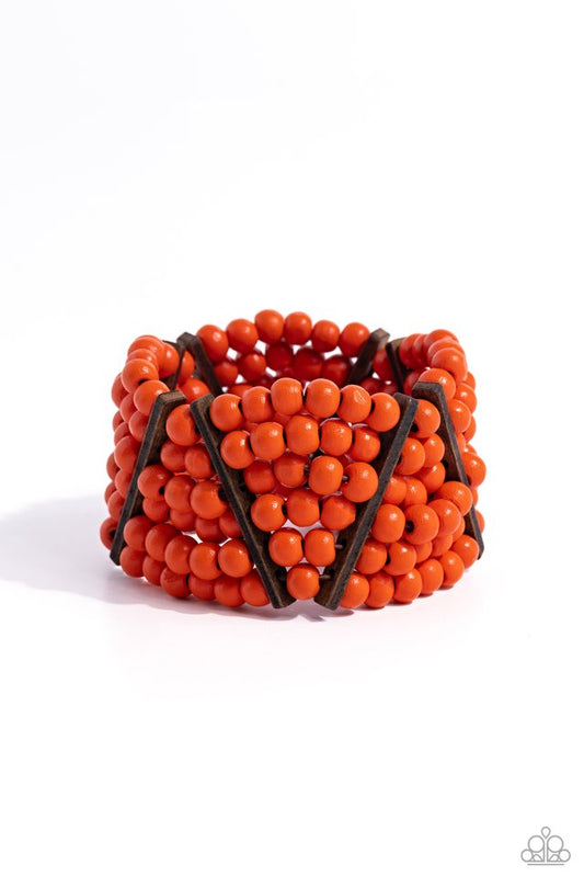 Way Off TROPIC - Orange - Paparazzi Bracelet Image