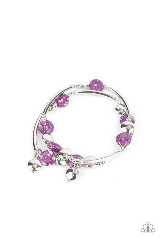 Terrazzo Territory - Purple - Paparazzi Bracelet Image