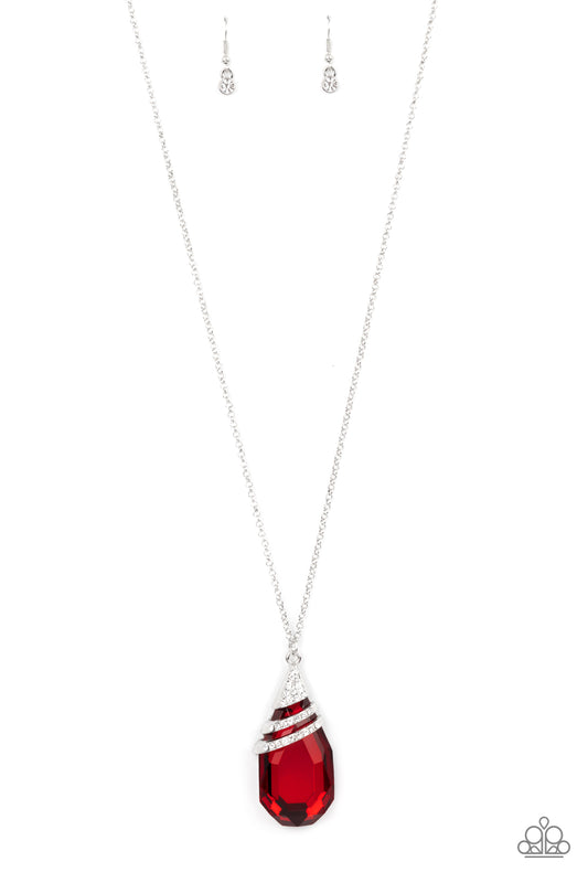 Paparazzi Necklace ~ Demandingly Diva - Red