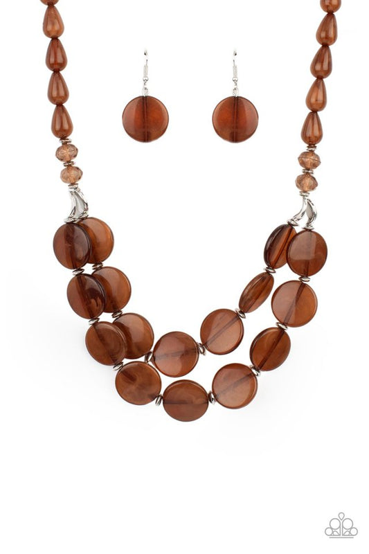 Beach Day Demure - Brown - Paparazzi Necklace Image