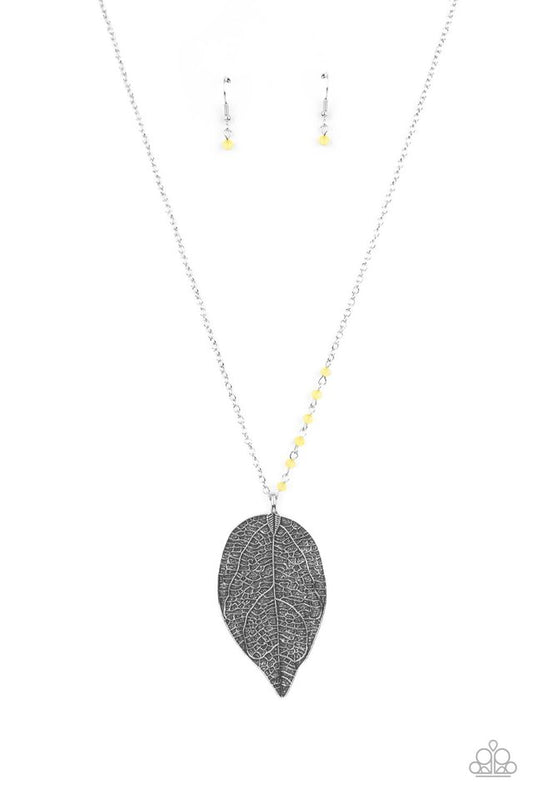 Frond Fantasy - Yellow - Paparazzi Necklace Image