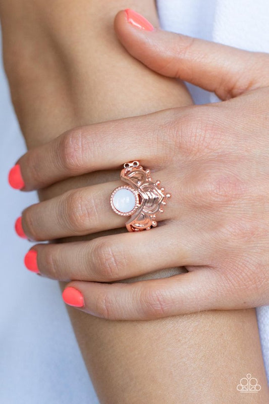Lotus Solstice - Copper - Paparazzi Ring Image