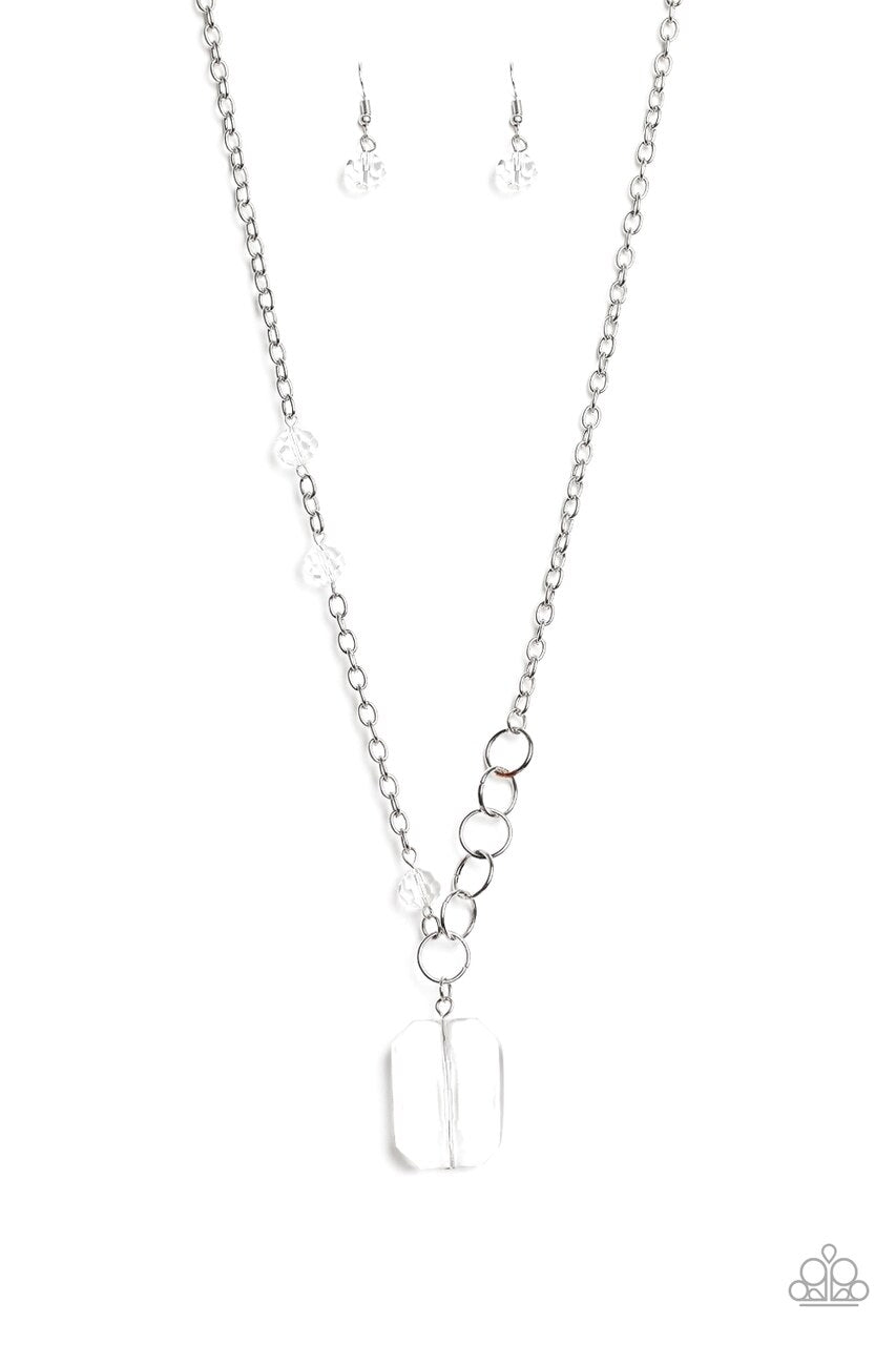 Paparazzi Necklace ~ Never a Dull Moment - White