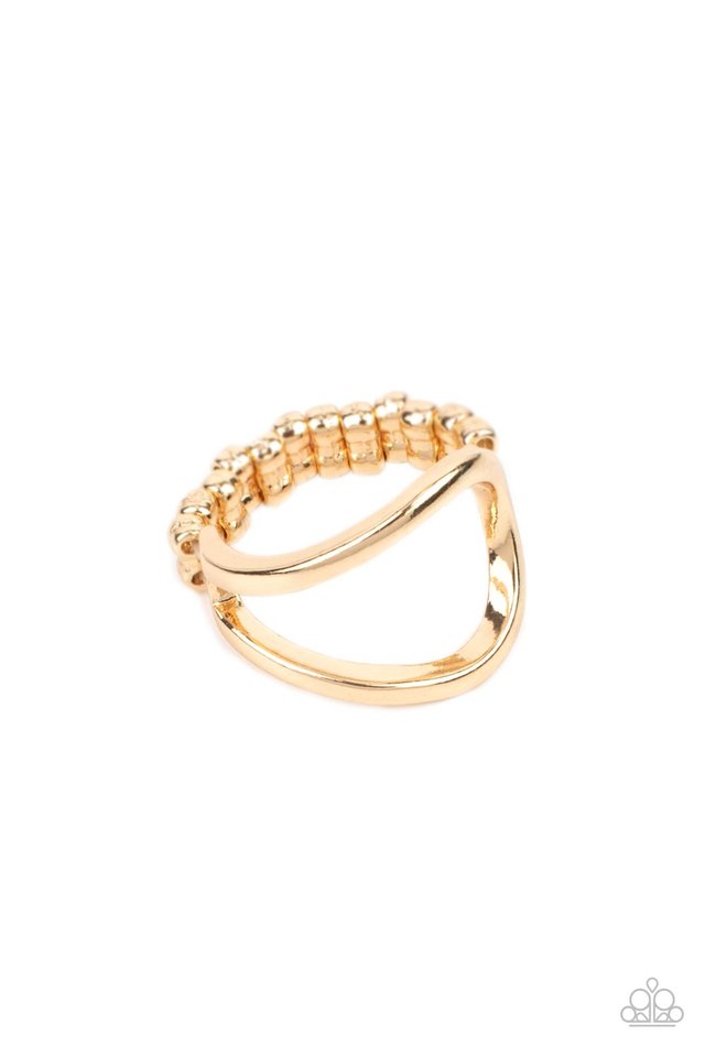 Fill The Gap - Gold - Paparazzi Ring Image
