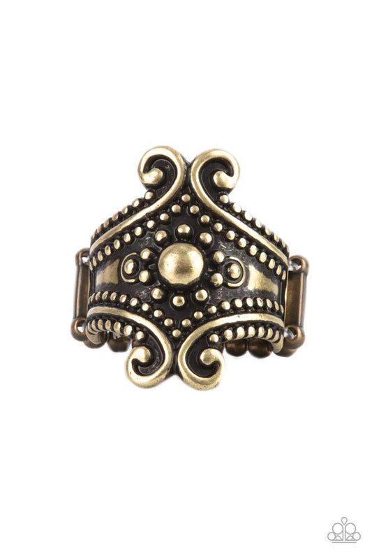 ​Artisan Artifice - Brass - Paparazzi Ring Image