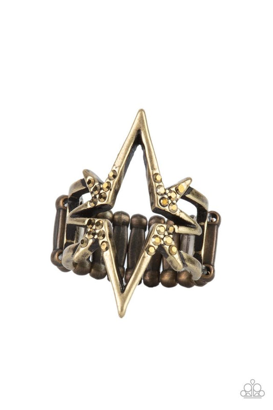 Extra Electrifying - Brass - Paparazzi Ring Image