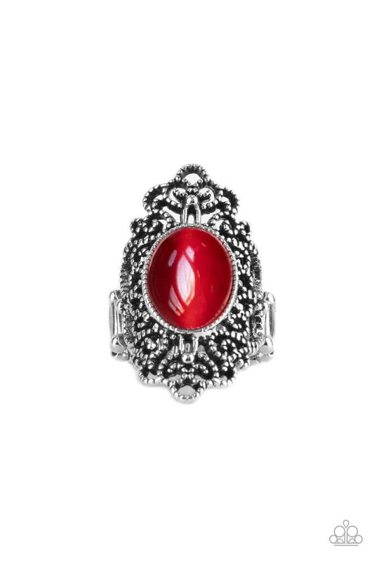Once Upon a Meadow - Red - Paparazzi Ring Image