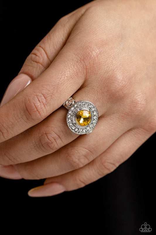 ​Targeted Timelessness - Yellow - Paparazzi Ring Image