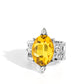 ​Sensational Sparkle - Yellow - Paparazzi Ring Image
