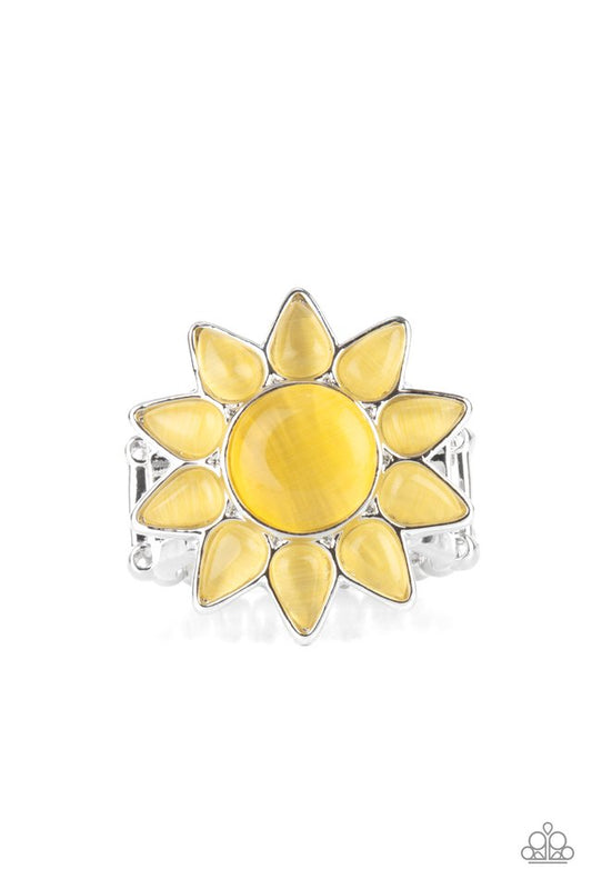 Blossoming Sunbeams - Yellow - Paparazzi Ring Image