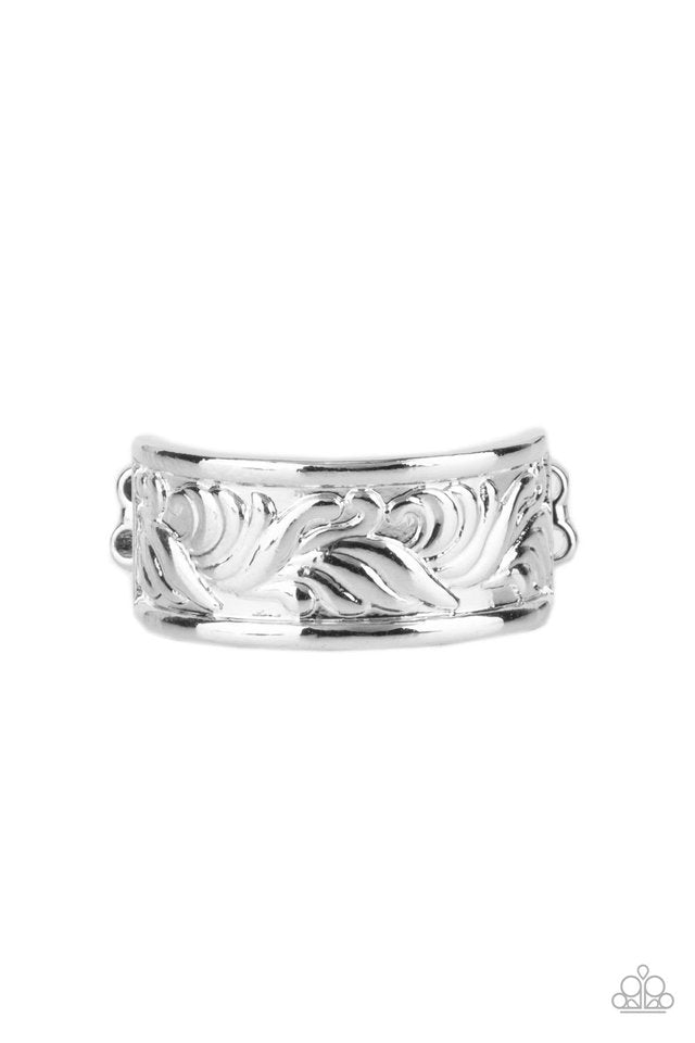 Billowy Bands - Silver - Paparazzi Ring Image