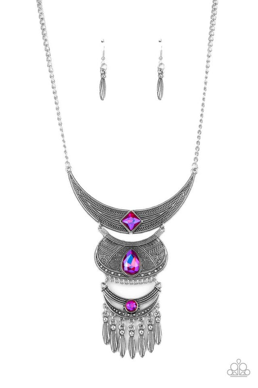 Lunar Enchantment - Pink - Paparazzi Necklace Image