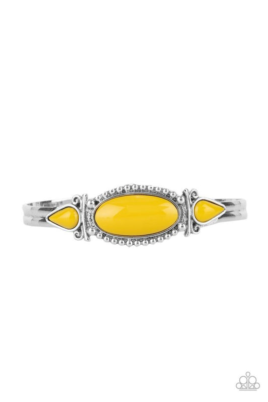 Tribal Trinket - Yellow - Paparazzi Bracelet Image