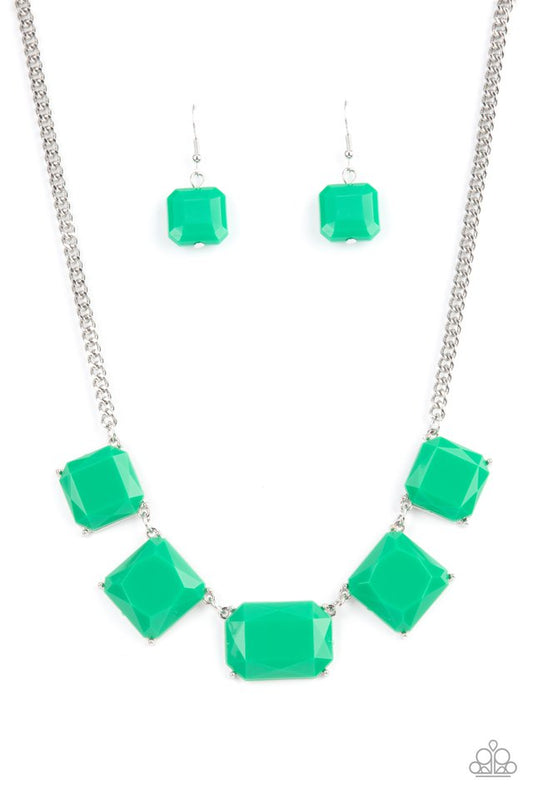 Instant Mood Booster - Green - Paparazzi Necklace Image