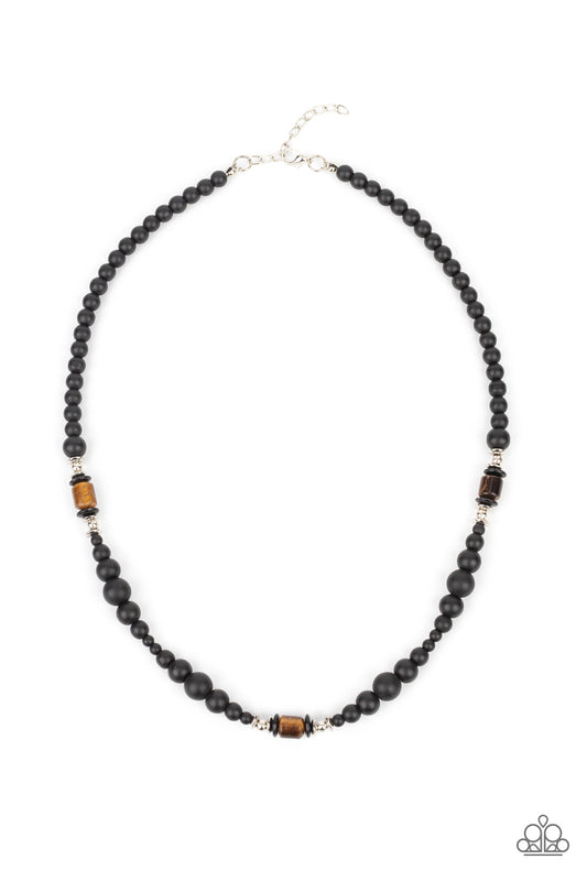 Paparazzi Necklace ~ Stone Synchrony - Brown