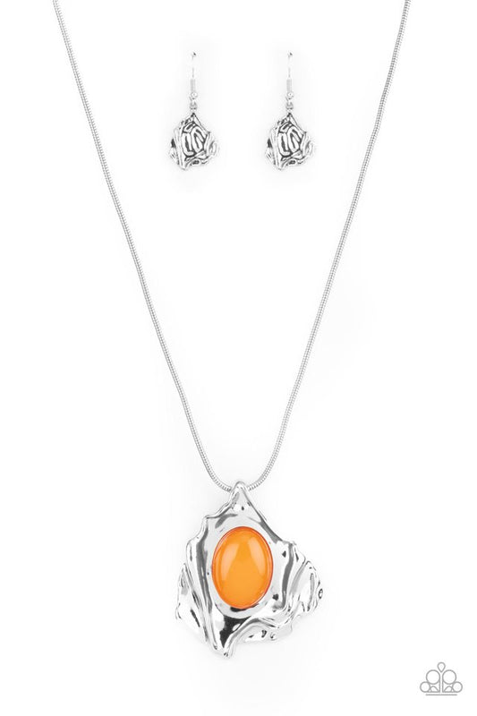 Amazon Amulet - Orange - Paparazzi Necklace Image