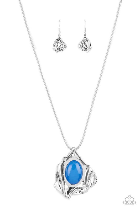 Amazon Amulet - Blue - Paparazzi Necklace Image