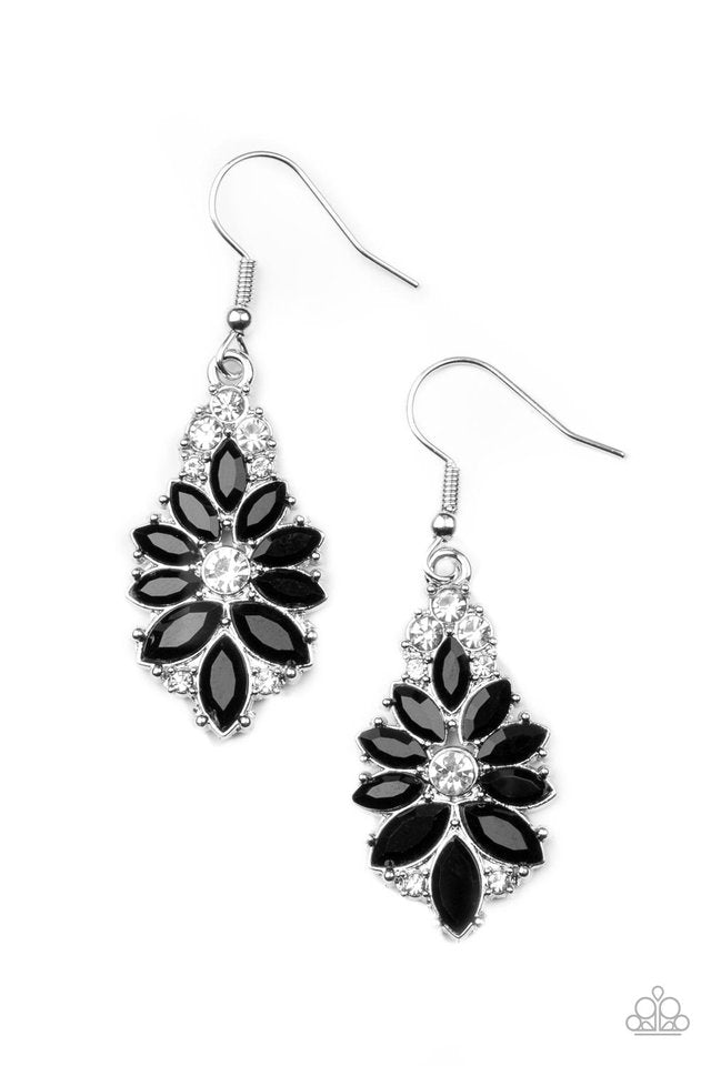 Gala Goddess - Black - Paparazzi Earring Image