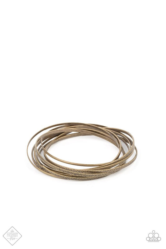 Suddenly Synced - Brass - Paparazzi Bracelet Image