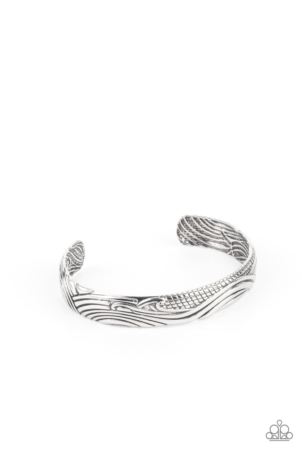 Pulsera Paparazzi ~ Tidal Trek - Plata