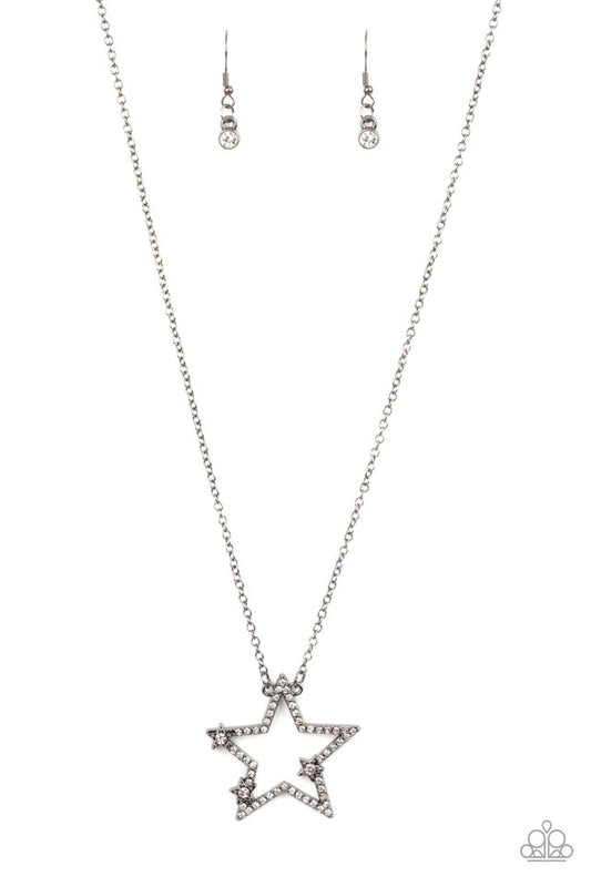 I Pledge Allegiance to the Sparkle - Black - Paparazzi Necklace Image