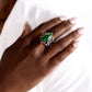 Dance of the Dragonflies - Green - Paparazzi Ring Image