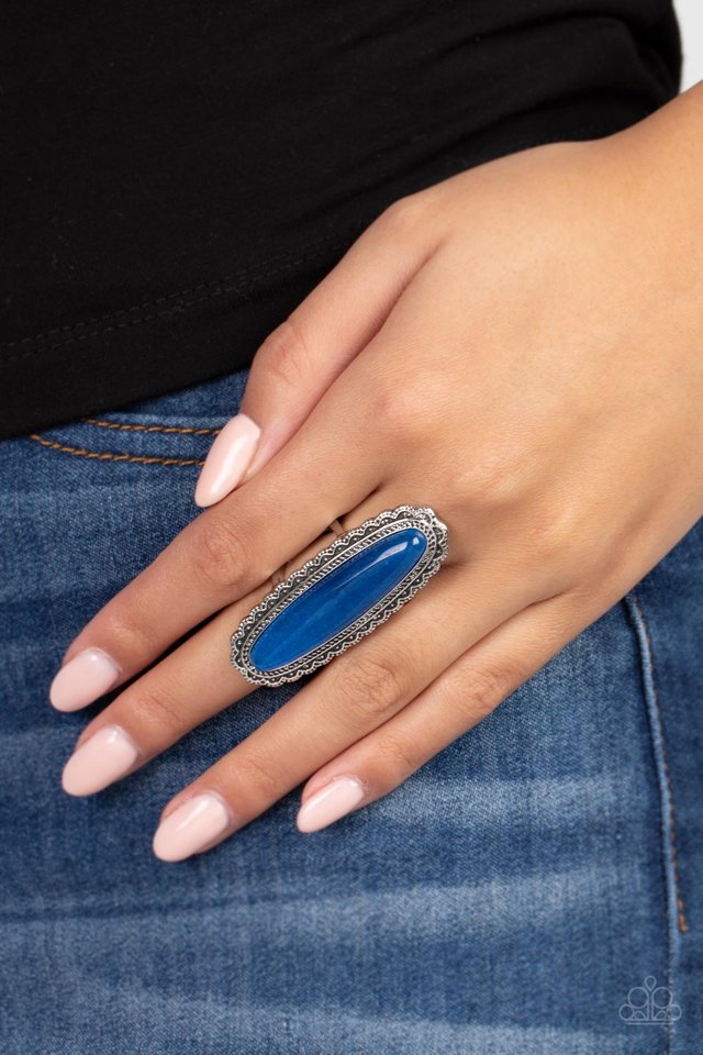 Eco Equinox - Blue - Paparazzi Ring Image