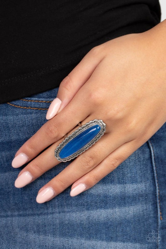 Eco Equinox - Blue - Paparazzi Ring Image