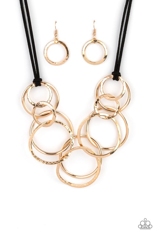 Paparazzi Necklace ~ Spiraling Out of COUTURE - Gold