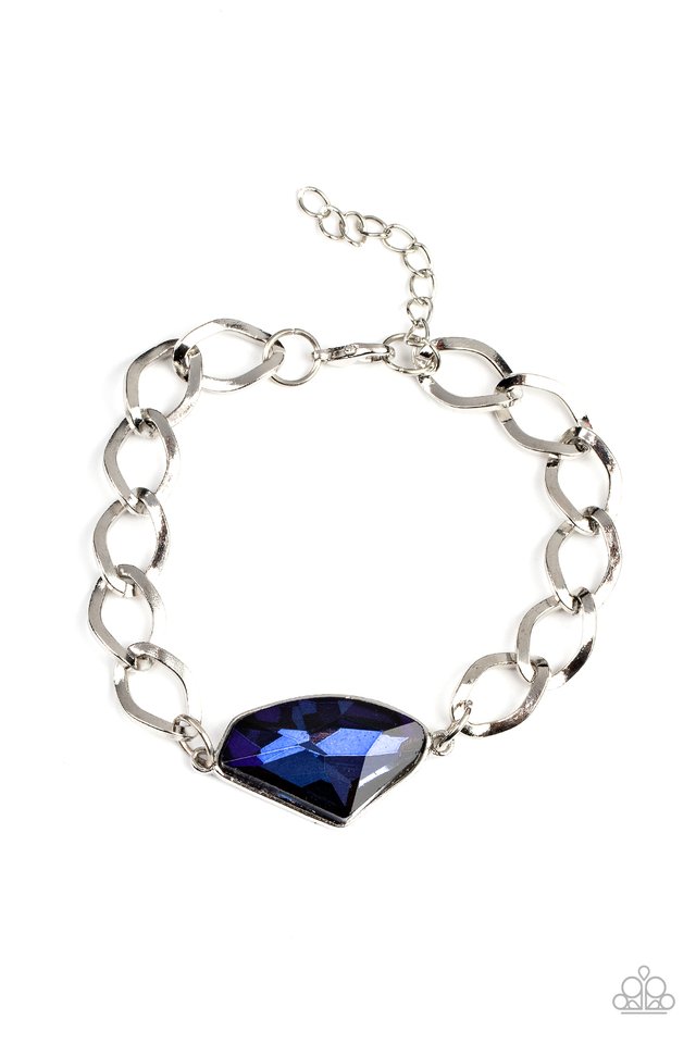 Galactic Grunge - Blue - Paparazzi Bracelet Image