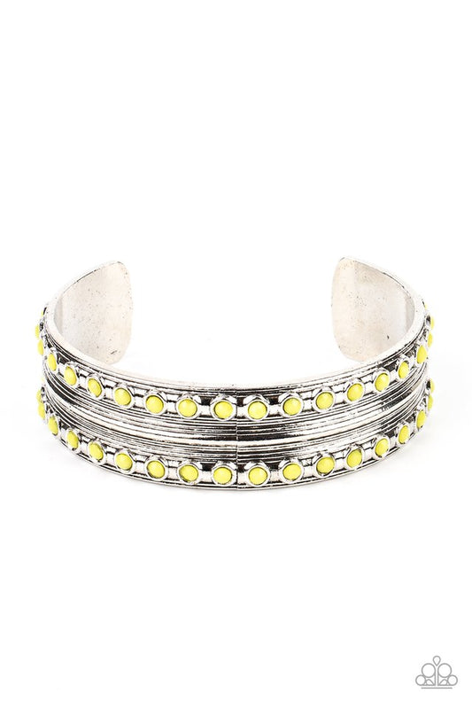 Costa Rica Retreat - Yellow - Paparazzi Bracelet Image