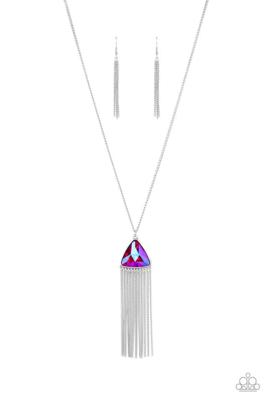 ​Proudly Prismatic - Pink - Paparazzi Necklace Image