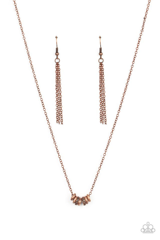 Dainty Dalliance - Copper - Paparazzi Necklace Image