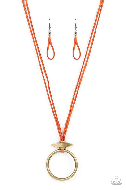 Noticeably Nomad - Orange - Paparazzi Necklace Image
