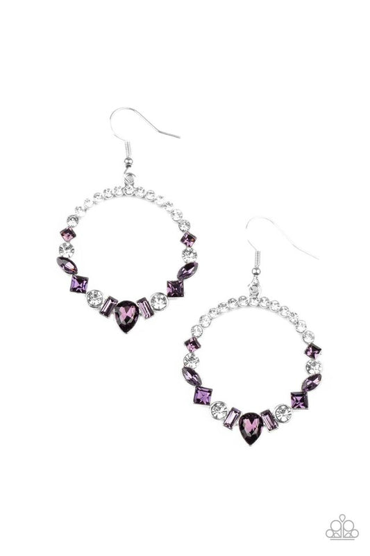 Revolutionary Refinement - Purple - Paparazzi Earring Image