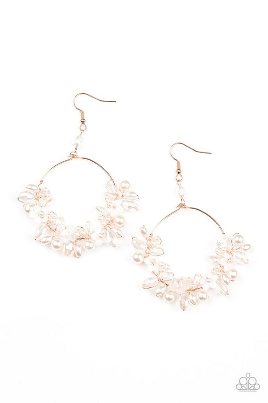 Floating Gardens - Copper - Paparazzi Earring Image