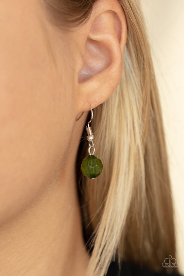 Tea Party Tango - Green - Paparazzi Necklace Image