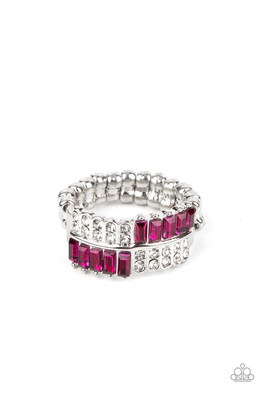 Put Them in Check - Pink - Paparazzi Ring Image
