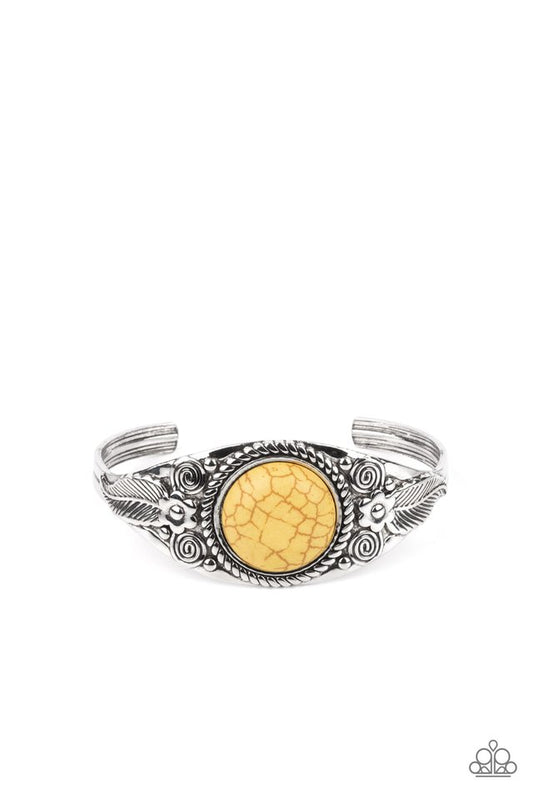 Whimsically Winslow - Yellow - Paparazzi Bracelet Image