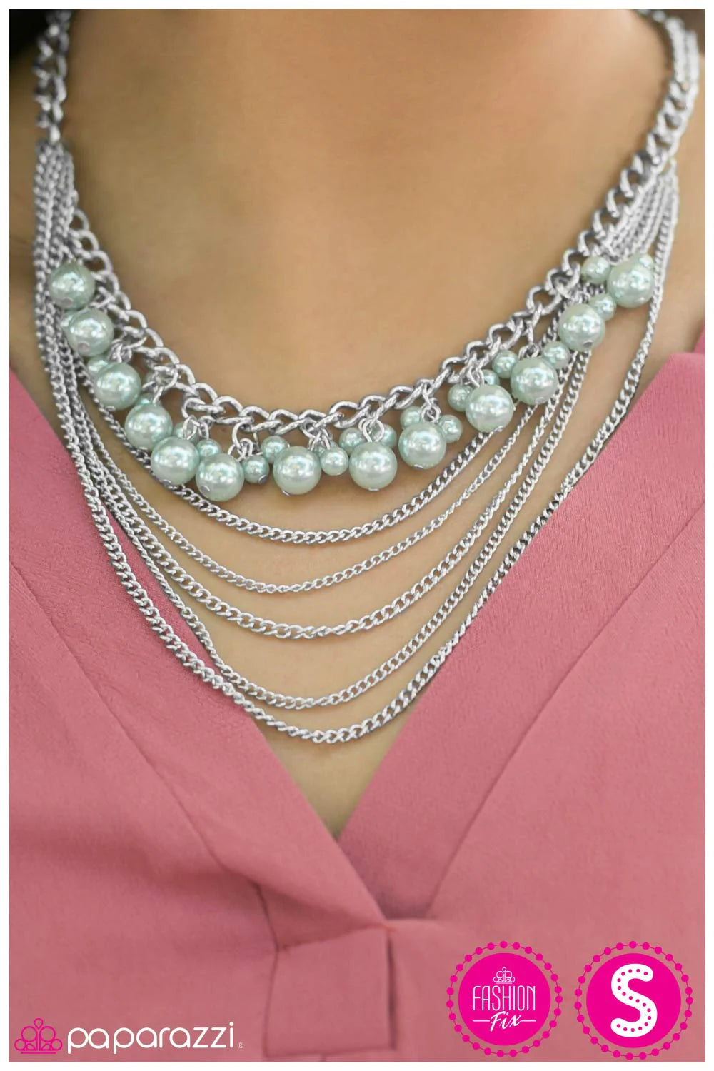 Paparazzi Necklace ~ First Love - Green